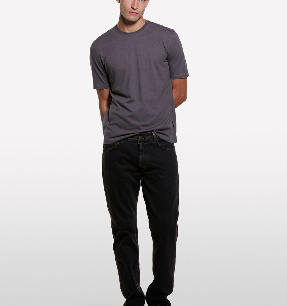 Blue Style 75 regular fit jeans - men's regular fit jeans - Black | Sisley image number 1
